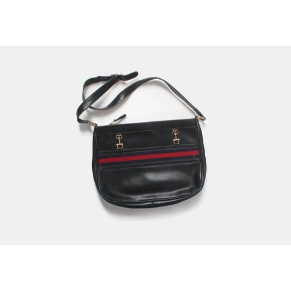 Gucci 1955 Horse-bit style navy leather hobo style shoulder bag - Picture 2 of 11